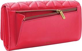 img 2 attached to Fossil Logan Leather RFID-Blocking Flap Clutch Wallet for Women