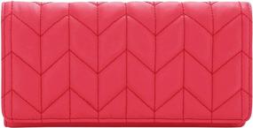 img 4 attached to Fossil Logan Leather RFID-Blocking Flap Clutch Wallet for Women