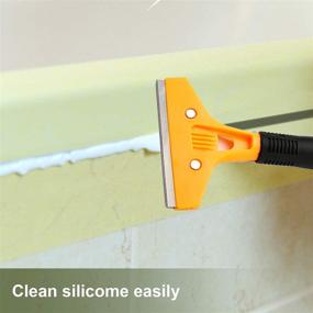 img 1 attached to 🧼 Efficient Window Squeegee with Adhesive Removal Scraper Tool for a Streak-free Clean