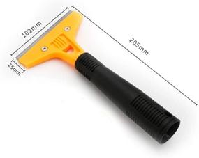 img 3 attached to 🧼 Efficient Window Squeegee with Adhesive Removal Scraper Tool for a Streak-free Clean