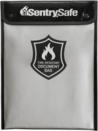 🔥 sentrysafe fireproof and waterproof document bag with zipper, 5" x 11" x 15", fbwlz0 логотип
