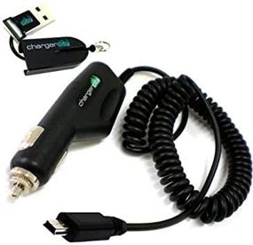 img 2 attached to 🔌 ChargerCity OEM Vehicle Power Cable Car Charger Adapter for Garmin Nuvi - Extended 9ft Coiled Cord for Longer Reach & Easy Storage, Includes Free Micro SD Card USB Reader/Writer & Warranty