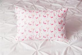img 3 attached to 🌸 Ella & Max Toddler Pillowcase - Pink Flamingo - Soft and Cuddly - Fits 13x18 and 14x19 Toddler Pillows - Easy to Wash and No Ironing Required - Handmade in the USA - Luxury Microfiber Fabric