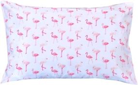 img 4 attached to 🌸 Ella & Max Toddler Pillowcase - Pink Flamingo - Soft and Cuddly - Fits 13x18 and 14x19 Toddler Pillows - Easy to Wash and No Ironing Required - Handmade in the USA - Luxury Microfiber Fabric