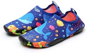 img 4 attached to 👟 Comfortable & Durable Hutop Athletic Quick Dry Barefoot Lightweight Boys' Shoes