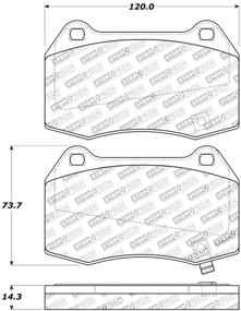 img 2 attached to 🔥 Спортивные тормозные накладки StopTech 309.09600: Высокая производительность с включенными шайбами и крепежом