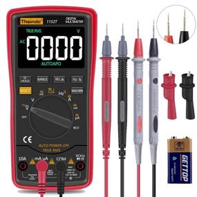 img 4 attached to 🔋 TRMS 6000 Auto Ranging Digital Multimeter with Battery Alligator Clips Test Leads - AC/DC Voltage/Current, Voltage Alert, Amp/Ohm/Volt Multi Tester with Diode - EBTN Screen, Red