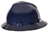 👷 msa v-gard full-brim hard hat with fas-trac iii ratchet suspension - 802975 логотип