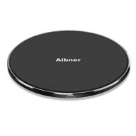 🔌 aibner wireless charger: portable thin aviation aluminum charging pad with 10w fast charge for iphone 12/12 mini/12 pro max se 2020/11/11 pro, galaxy s21/20/note 10/s10, and airpods pro (no ac adapter) logo