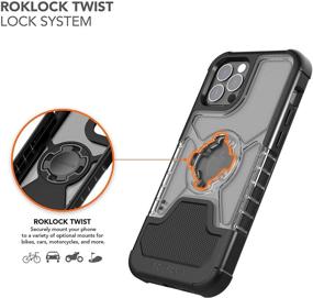 img 1 attached to Rokform iPhone 12 Mini Case - Slim Magnetic Clear Apple Case with 📱 RokLock Quad Tab Twist Lock, Dual Magnet, Drop Tested Armor - Crystal Series (Clear)