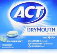 act dry mouth soothing mint lozenges 18 🌬️ ea (pack of 3): effective relief for dry mouth logo