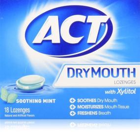 img 2 attached to ACT Dry Mouth Soothing Mint Lozenges 18 🌬️ ea (Pack of 3): Effective Relief for Dry Mouth