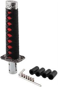 img 4 attached to 🗡️ Ayw Lee Katana Gear Shift Knob - Enhanced Samurai Sword Shift Knobs with Universal Fit for Manual and Most Automatic Cars - Includes 4 Adapters - Black + Red