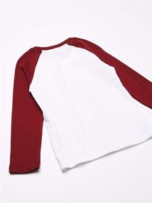 img 1 attached to Amazon Essentials Boys' Long Sleeve Baseball T-Shirts in Tops, Tees & Shirts