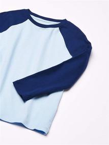 img 3 attached to Amazon Essentials Boys' Long Sleeve Baseball T-Shirts in Tops, Tees & Shirts