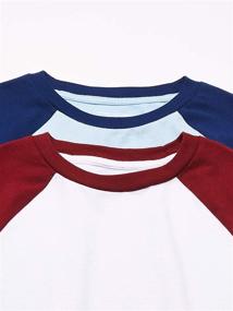img 2 attached to Amazon Essentials Boys' Long Sleeve Baseball T-Shirts in Tops, Tees & Shirts