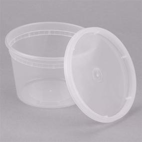 img 1 attached to Microwavable Translucent Plastic Container Pack 12