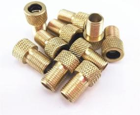img 2 attached to Blovess Yueton 10pcs Copper Presta to Schrader Converter: Car Valve Adapter for Bike Tube Pump & Air Compressor Tools