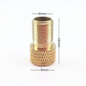img 1 attached to Blovess Yueton 10pcs Copper Presta to Schrader Converter: Car Valve Adapter for Bike Tube Pump & Air Compressor Tools