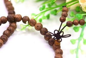img 3 attached to 108 Prayer Beads Mala Bracelet: Natural Wood Tibetan Buddhist Buddha Meditation Necklace Mala Bracelet for Ultimate Mindful Experiences