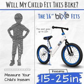 img 1 attached to 🚲 Top-rated Bixe 16" Pro Balance Bike for 5-9 Year Olds - No Pedal Training Bicycle for Big Kids