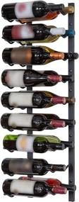 img 4 attached to 🍷 RHEADEDL Wine Rack: Stylish Wall Mounted Storage with 18 Bottle Shelf Design, Horizontal Label Display, Stainless Steel Cap, and Pairing List Bonus