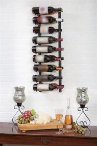 img 3 attached to 🍷 RHEADEDL Wine Rack: Stylish Wall Mounted Storage with 18 Bottle Shelf Design, Horizontal Label Display, Stainless Steel Cap, and Pairing List Bonus