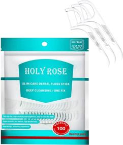 img 4 attached to Holy Rose Professional Clean Flossers: Extra Strong 🌹 Floss Picks for Gentle and Effective Dental Care (100 Count)
