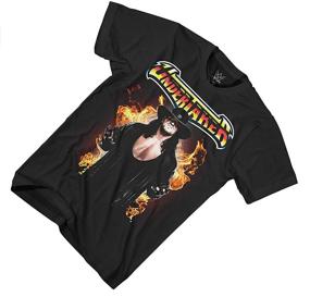 img 1 attached to WWE Undertaker Fire Shirt Wrestling