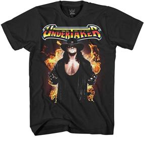 img 4 attached to WWE Undertaker Fire Shirt Wrestling