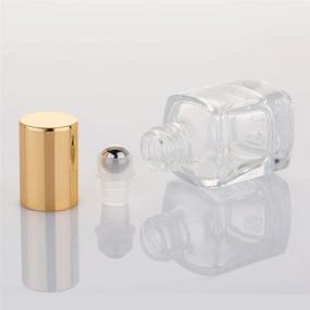 img 2 attached to 🌟 Gold Stainless Refillable Essential Bottles