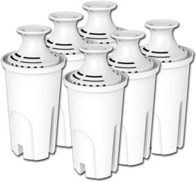img 4 attached to 🚰 PUREUP 6-Pack Water Filters for Brita Pitchers & Dispensers - Premium Replacement Filters for Standard Models