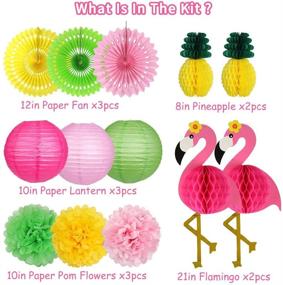 img 3 attached to Flamingo Party Supplies: Festive Hawaiian 🌺 Decorations for Birthday, Luau & Bachelorette Parties