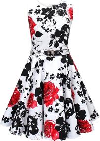 img 4 attached to Timeless Elegance: BlackButterfly Audrey Vintage Serenity Girls' Dresses