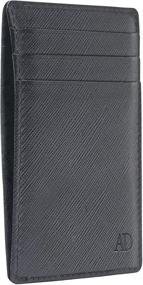 img 4 attached to 💼 Sleek Minimalist Wallets - Ultimate Men's and Women's Accessory for Cards, Cash, and Organization