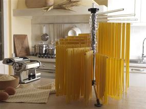 img 1 attached to MARCATO Atlas Pasta Drying Rack Tacapasta - Italian Made, Steel & Polycarbonate, Collapsible, Clear