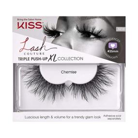 img 4 attached to Подчеркните свой взгляд с накладными ресницами KISS Lash Couture Triple Push Up XL Collection - 3D объемные ресницы в дополнительно длинном исполнении! Без жестокости, удобные для контактных линз, многоразовые - стиль Шемиз, 1 пара.