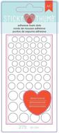 american crafts 340272 sticky thumb foam da, white dots, multiple sizes logo