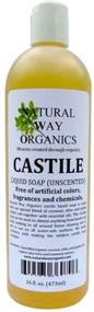 img 1 attached to 🌿 Natural Way Organics Ultra Mild Unscented Castile Soap, 16oz - Ideal for Natural Skin and Hair Care, DIY Green Cleaning - 100% Pure, No Chemicals, Fragrances, or Colorants