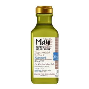 img 4 attached to Maui Moisture Lightweight Curls + Flaxseed Shampoo - Paraben and Silicone Free (13oz)