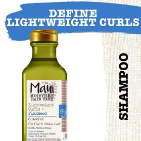 img 2 attached to Maui Moisture Lightweight Curls + Flaxseed Shampoo - Paraben and Silicone Free (13oz)