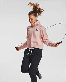 img 3 attached to Stay Cozy and Chic with Under Armour Women's Rival Fleece Wrap Neck Pullover