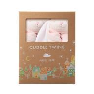 🐰 cosy up with our adorable angel dear cuddle twins blankie in new pink bunny design! logo