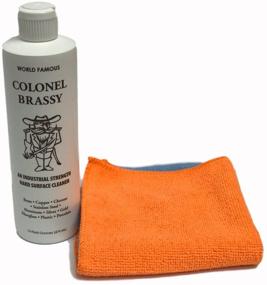 img 3 attached to 🧽 Advanced Metal and Chrome Cleaner - Colonel Brassy, with 2-Pack of GRACE-I-AM Microfiber Polishing Cloth