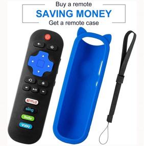 img 3 attached to 📺 Bedycoon Remote Control for JVC Roku TVs: LT-32MAW388, LT-40MAB588, LT-43MAW588, LT-49MAW598 - Including Blue Remote Cover and Batteries