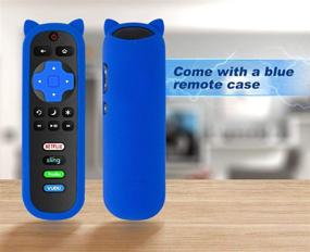 img 1 attached to 📺 Bedycoon Remote Control for JVC Roku TVs: LT-32MAW388, LT-40MAB588, LT-43MAW588, LT-49MAW598 - Including Blue Remote Cover and Batteries