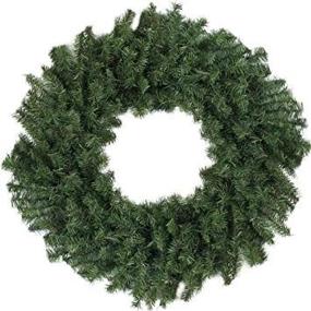 img 3 attached to 🎄 Premium Unlit Canadian Pine Artificial Christmas Wreath - 24" Diameter by Darice