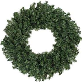 img 1 attached to 🎄 Premium Unlit Canadian Pine Artificial Christmas Wreath - 24" Diameter by Darice