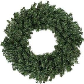 img 4 attached to 🎄 Premium Unlit Canadian Pine Artificial Christmas Wreath - 24" Diameter by Darice