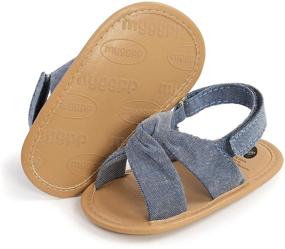 img 4 attached to Newborn Sandals Flexible Outdoor Toddler